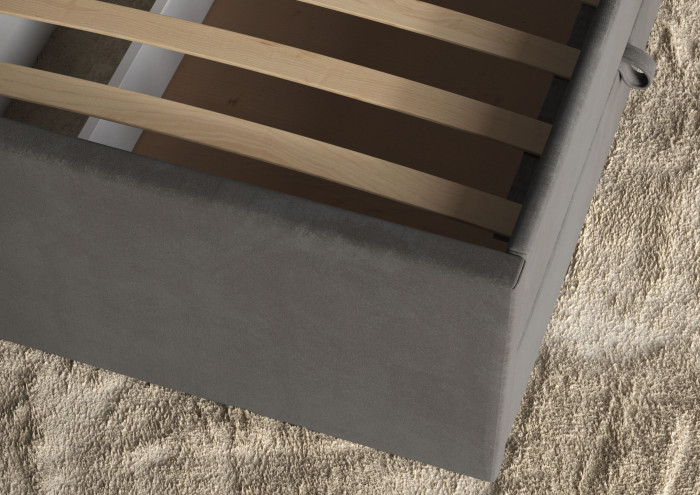 Кровать 160 КР-433-М с настилом из ламелей, Микровелюр Zeekr-3