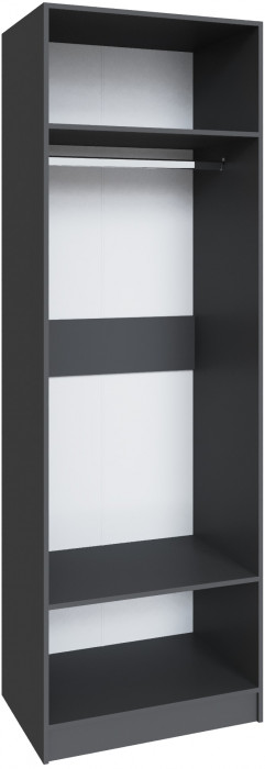 Шкаф Мадрид (0,75) без зеркала, Графит серый