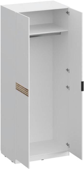 Модульная спальня Нао, набор №3, Белый/Профиль МДФ Дуб вотан