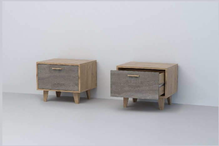 Эго Тумба Т-5 НГ (Глянец Белый/Дуб Крафт Золотой)