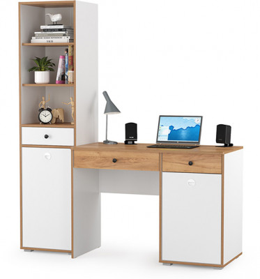 Вуди Компоновка № 06, белый премиум/дуб крафт золотой