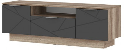 Даллас ТБ 04 Тумба ТВ (1,400 х0,464х0,402) дуб каньон/МДФ софт графит