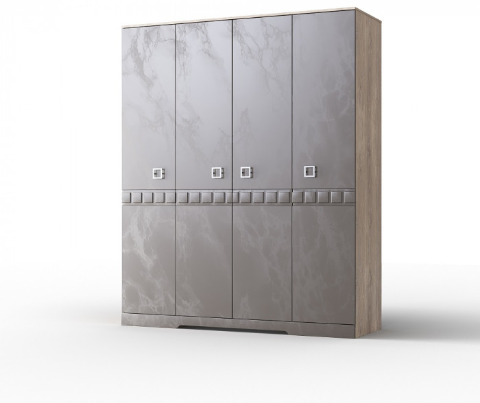 Модульная спальня "Римини" - Дуб мадура/Перламутр тауп