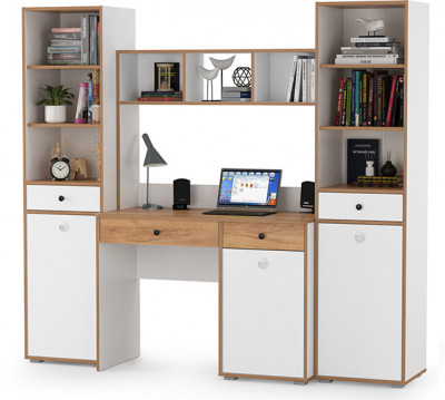 Вуди Компоновка № 07, белый премиум/дуб крафт золотой