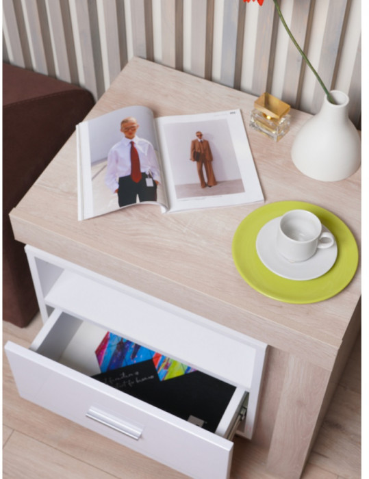 Тумба прикроватная с полкой Люмен 19