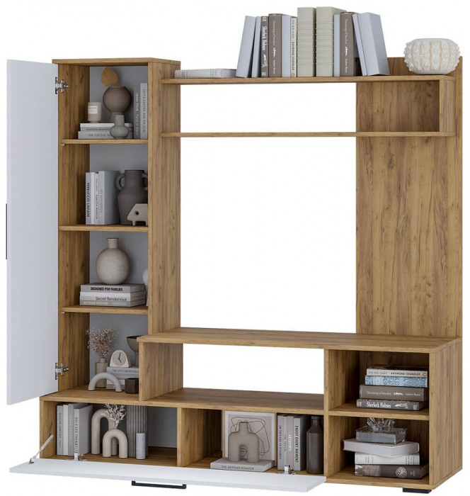 Гостиная "Евро-2" крафт/белый