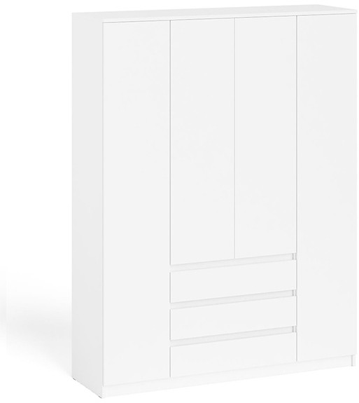 Мори Шкаф МШ1600.1, цвет белый, ШхГхВ 160,4х50,4х209,6 см.