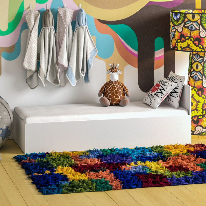 Стандарт Кровать 0800, цвет белый, ШхГхВ 83,5х203,5х70 см., сп.м. 800х2000 мм., без матраса, основание есть