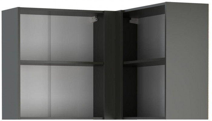 Мадрид полка угловая диамант серый